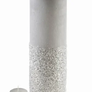 Świeca lampion 120x360 DIAMENT BIAŁY porcelana Szybka wysyłka