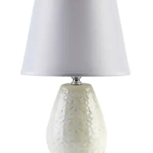 Lampa stołowa lampka nocna LETI BEIGE 12x10xh30 cm beżowo-biała Okazja