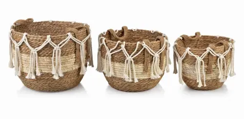 Komplet 3 koszy 27-24-21 cm BALI Do wyczerpania zapasów