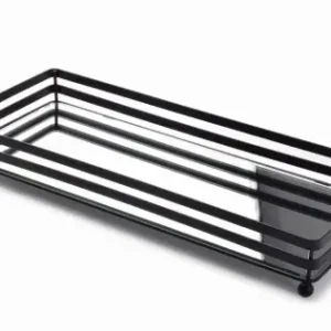 Podstawka taca CEDRIC 39x16xh5,5cm czarna z lustrem Sprawdź teraz