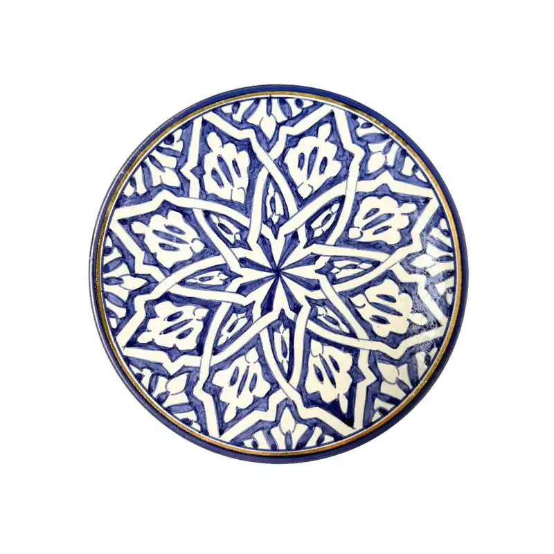 Tani Talerz 26cm Fassia Blue Majorelle Gold