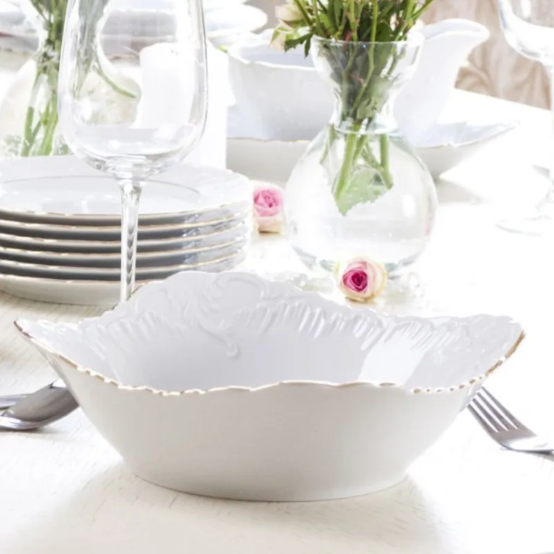 Salaterka kwadratowa 27 cm Rococo Złota Linia 3604 Kup teraz