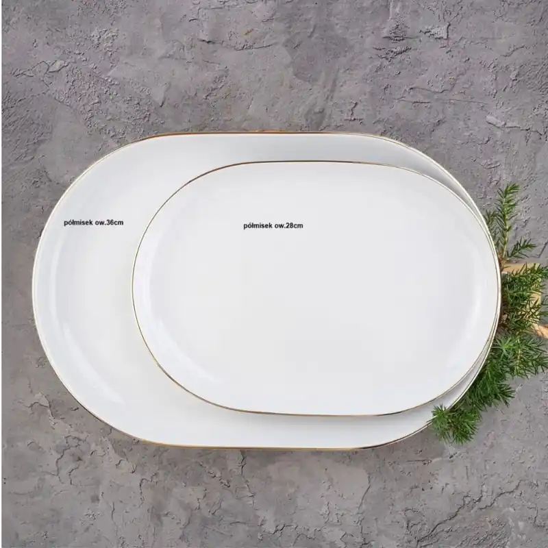 Tani Półmisek owalny 33 cm -Złota Linia Modern, Waza