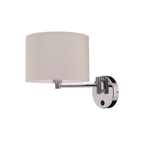 Lampa ścienna Kinkiet regulowany z włącznikiem 1x60W Ecru NOWODVORSKI Ostatnie sztuki