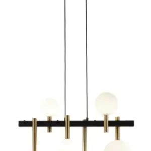 Dostępne od ręki AKORD 6 zwis czarny/złoty szczotkowany Sigma lighting