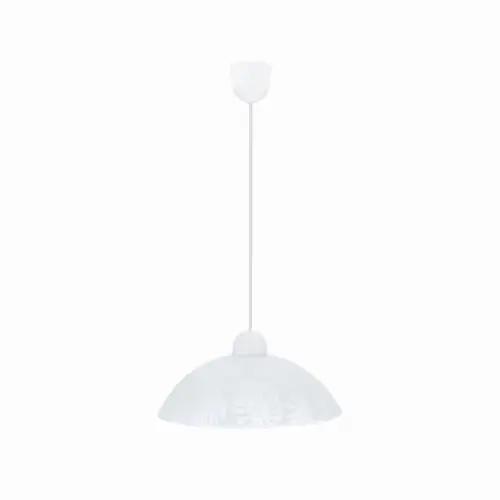 Sprawdź teraz ALCARA Lampa Wisząca 1x60W E27 Klosz Biały Z Wzorem