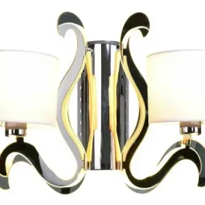 AMBROSIA 1 Lampa Kinkiet 2x40W E14 + 12,3W LED Chrom Okazja