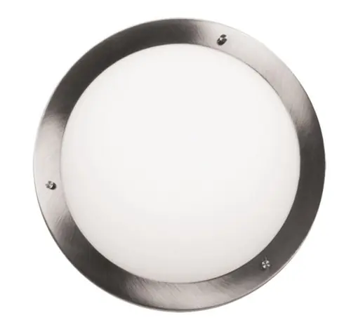 Oferta limitowana AQUILA Lampa Sufitowa Plafon 32 1x60W E27 Satyna Nikiel Ip44
