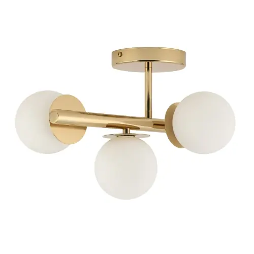 AVOLA plafon 3 złoty/biały stal mosiądzowana Sigma lighting Kup online