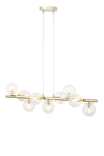 Rabat AVOLA zwis 9 złoty/transparentny stal mosiądzowana Sigma lighting
