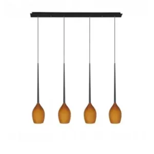 AZZARDO IZZA 4 LAMPA WISZACA AMBER AZ1227 Zniżka