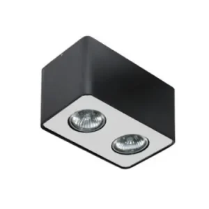 Wyprzedaż AZZARDO NINO 2 BLACK/ALU PLAFON AZ1385