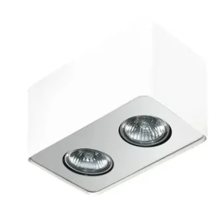 AZZARDO NINO 2 WHITE/ALU PLAFON AZ1386 Ograniczona ilość