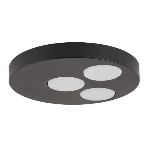 BROS plafon 3 czarny stal lakierowana Sigma lighting Szybka wysyłka