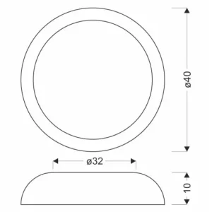 CALABRIA Lampa Sufitowa Plafon Czarno Drew. 24W LED 40x32 Cm Klosz Biały Ostatnie sztuki