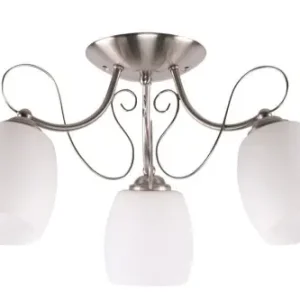 Dostępne od ręki Candellux AMBA Lampa Sufitowa 3x40W E27 Biały, chromowy
