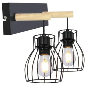 Candellux Bernita Kinkiet 2x60W E27 Czarny Zamów dziś