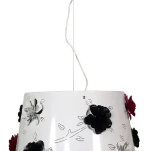 Promocja Candellux Lampa Wisząca ROSA 1x60W E27 Biała