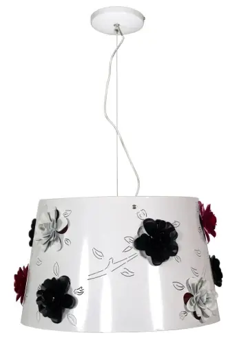 Promocja Candellux Lampa Wisząca ROSA 1x60W E27 Biała