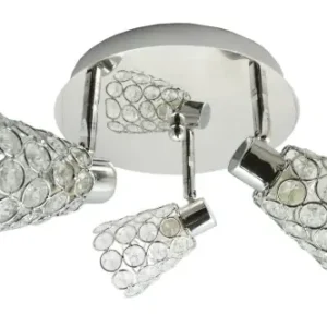 Candellux Plafon 3x40W G9 Chrom z kryształkami Promocja