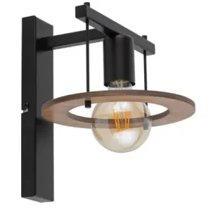Oferta limitowana COFFEE kinkiet ścienny stal lakierowana/sklejka Sigma lighting