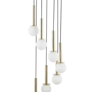 Dodaj do koszyka DAISY 7 złoty/biały stal lakierowana, stal mosiądzowana Sigma lighting