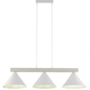 DECO 3 lampa wisząca biały/drewno bielone Sigma lighting Najlepsza cena
