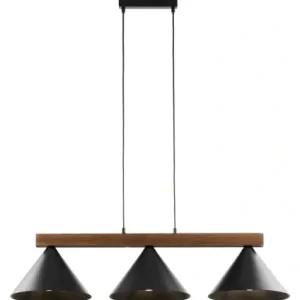 Rabat DECO 3 lampa wisząca czarny/ciemny brąz Sigma lighting