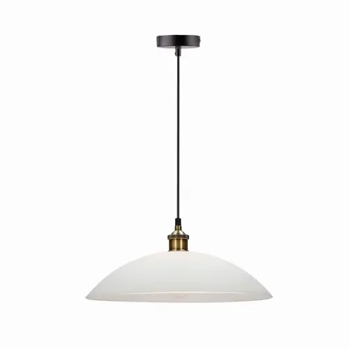Hit cenowy DEXTER 3 Lampa Wisząca Miedziany 1x60W E27 Klosz Biały