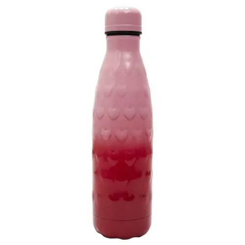 Fernity Butelka termiczna 500ml serca różowo-czerwona Oferta limitowana