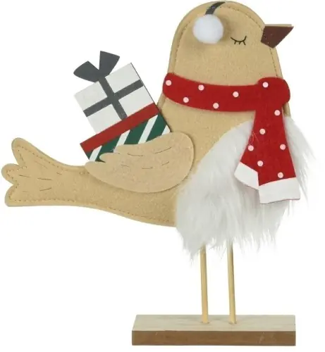 Bezpieczne zakupy Fernity Figurka Filcowa Sikorka 30cm z prezentem