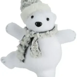 Szybka wysyłka Fernity Figurka Miś polarny w szarej czapce
