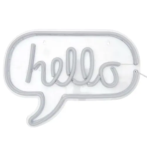 Fernity Lampa Neon LED "Hello" w Kształcie Dymku Cena promocyjna