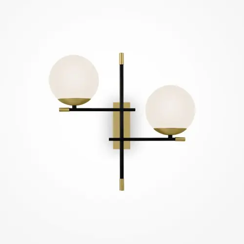 Oferta Maytoni Modern Nostalgia Lampa ścienna MOD048WL-02G Black and gold