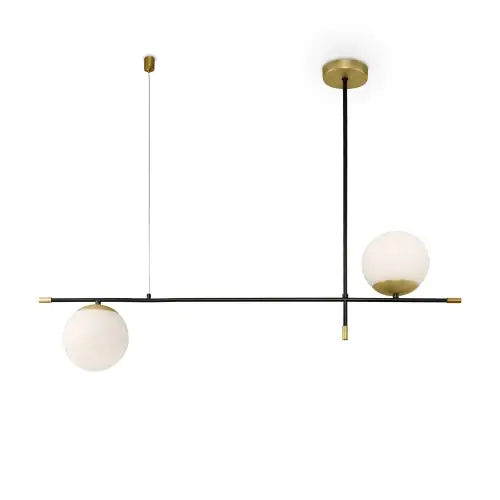 Łatwy zwrot Maytoni Modern Nostalgia Lampa wisząca MOD048PL-02G Black and gold