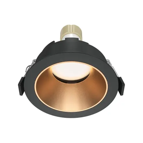 Maytoni Technical Share Lampa wpuszczana DL053-01BMG Black and matte gold Okazja