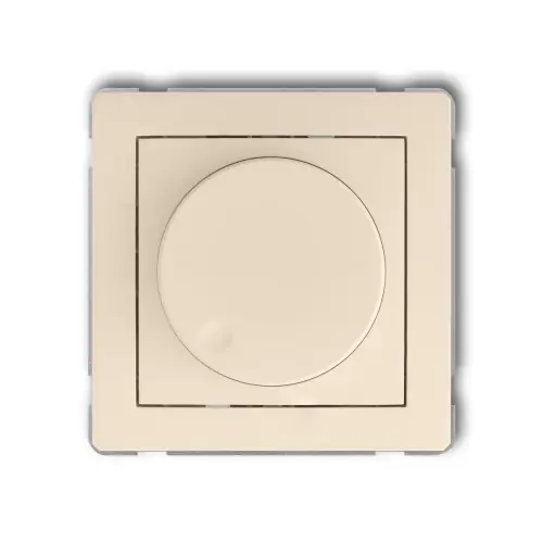 Oferta limitowana Mechanizm elektronicznego regulatora oświetlenia przyciskowo-obrotowego do współpracy z zasilaczami sterowanymi napięciem 1–10 V Karlik DECO beżowy 1DRO-3