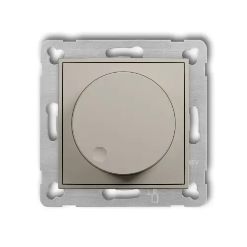Cena promocyjna Mechanizm elektronicznego regulatora oświetlenia przyciskowo-obrotowego do współpracy z zasilaczami sterowanymi napięciem 1–10 V Karlik MINI taupe 60MRO-3