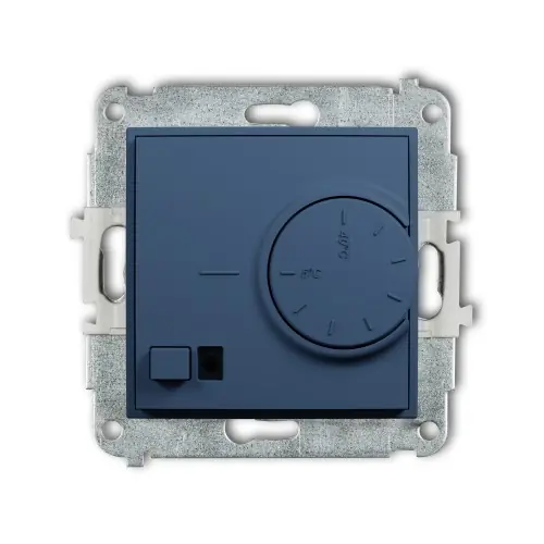 Mechanizm elektronicznego regulatora temperatury z czujnikiem podpodłogowym Karlik MINI navy blue 64MRT-1 Szybka dostawa