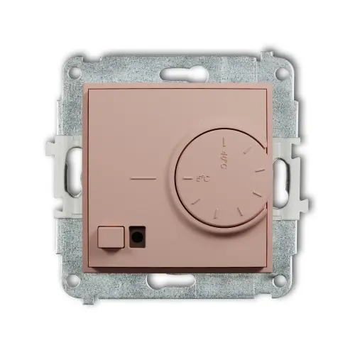 Mechanizm elektronicznego regulatora temperatury z czujnikiem powietrznym Karlik MINI łososiowy 62MRT-2 Zniżka