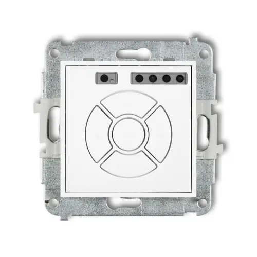Mechanizm elektronicznego sterownika roletowego (przycisk centralny/dodatkowy) Karlik ICON biały ISR-6 Zamów dziś