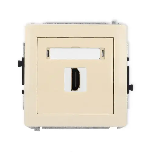 Mechanizm gniazda pojedynczego HDMI 2.0, 4K Karlik DECO beżowy 1DHDMI-3 Okazja