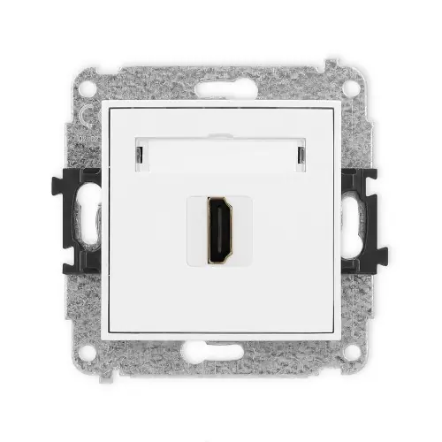 Do wyczerpania zapasów Mechanizm gniazda pojedynczego HDMI 2.1, 8K Karlik MINI biały MHDMI-5