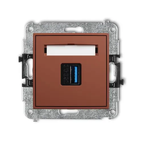 Mechanizm gniazda pojedynczego USB A-A 3.0 Karlik MINI terakota 63MGUSB-5 Sprawdź teraz
