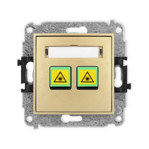 Mechanizm gniazda światłowodowego/optycznego podwójnego Karlik ICON złoty 29IGOP-2 Wybór klientów