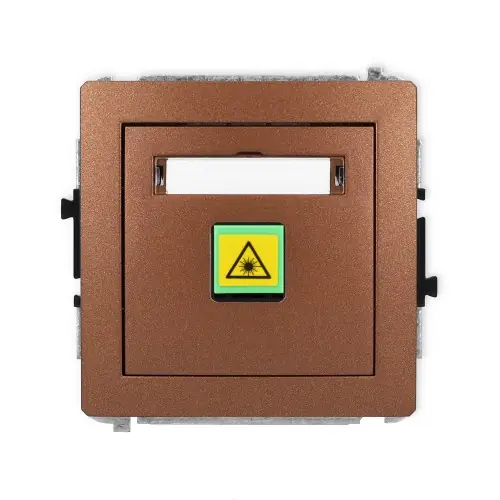 Mechanizm gniazda światłowodowego/optycznego pojedynczego Karlik DECO brązowy metalik 9DGOP-1 Kup online