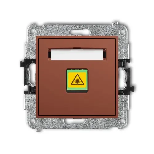 Mechanizm gniazda światłowodowego/optycznego pojedynczego Karlik ICON terakota 63IGOP-1 Promocja