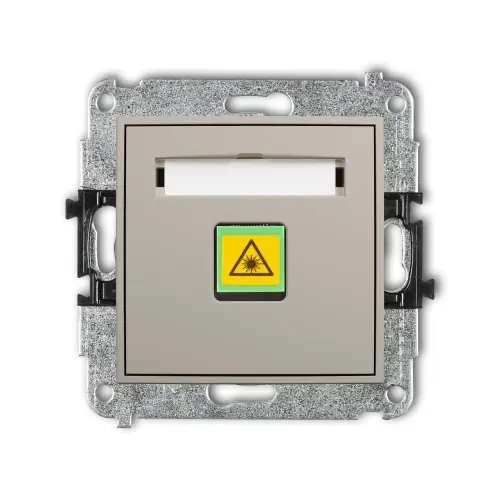 Tylko dziś Mechanizm gniazda światłowodowego/optycznego pojedynczego Karlik MINI taupe 60MGOP-1