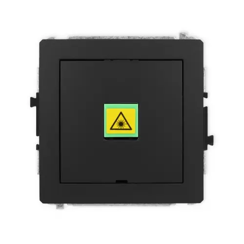 Mechanizm gniazda światłowodowego/optycznego pojedynczego, bez pola opisowego Karlik DECO czarny mat 12DGOPBO-1 Oferta limitowana