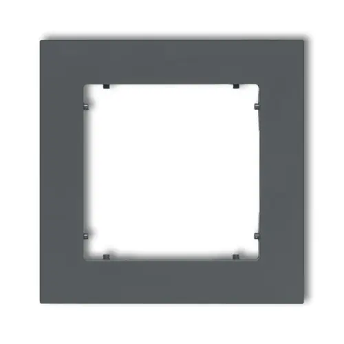 Oferta Ramka uniwersalna pojedyncza kwadratowa z tworzywa Karlik MINI grafitowy mat 28MR-1